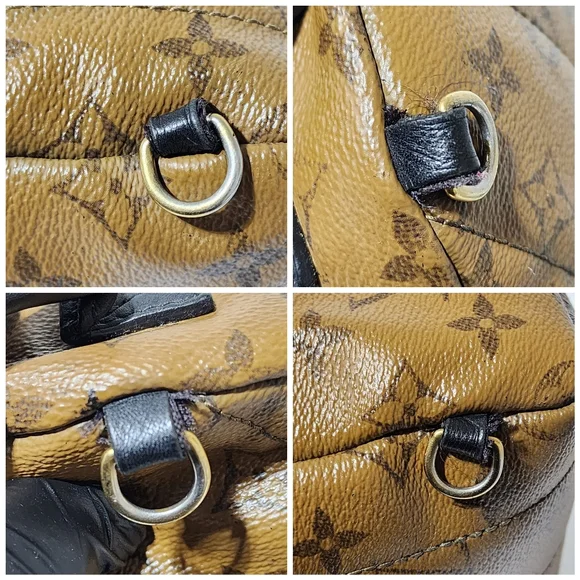 Louis Vuitton Monogram Reverse Canvas Mini Palm Spring Backpack Brown - Picture 11 of 16
